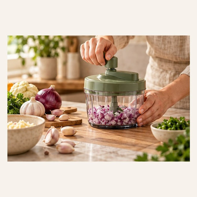 Hand-Crank Vegetable Chopper